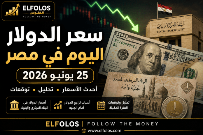 سعر الدولار في مصر اليوم 25 يونيو 2026