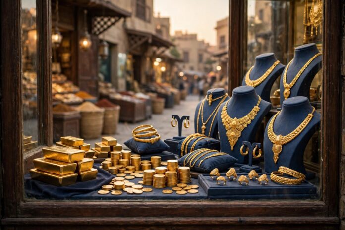 أسعار الذهب في مصر اليوم - سبائك وجنيهات ذهب في محلات الصاغة