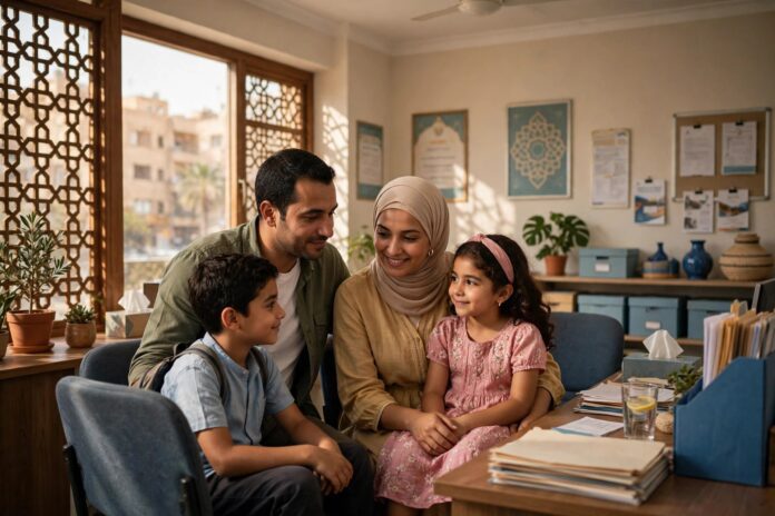 أسرة مصرية تستلم الدعم النقدي من برنامج تكافل وكرامة أسرة مصرية تستلم الدعم النقدي من برنامج تكافل وكرامة