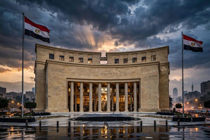 مبنى البنك المركزي المصري في القاهرة عند الغروب - قرار أسعار الفائدة