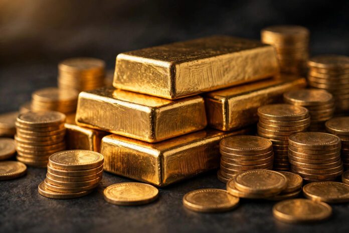 سبائك وعملات ذهبية في سوق الصاغة المصرية مع استقرار أسعار الذهب اليوم الاثنين 12 أكتوبر 2026
