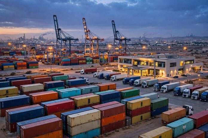 ميناء العامرية الجاف الجديد بمحافظة الإسكندرية