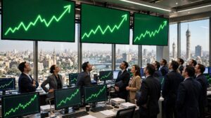 البورصة المصرية تغلق الثلاثاء على صعود قوي: EGX30 يقفز 3.04% إلى 49882 نقطة ورأس المال يربح 121 مليار جنيه ويسترد أكثر من نصف خسائر الجلستين