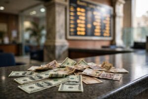 سعر الدولار يتذبذب داخل البنوك الأربعاء: صعد إلى 56.32 جنيهًا ظهرًا ثم تراجع.. والجنيه يترقب قرار المركزي غدًا