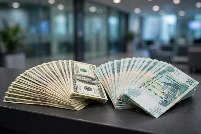سعر الدولار اليوم في مصر - أوراق الدولار والجنيه المصري