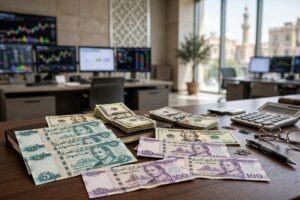 الدولار يتراجع دون 56 جنيهًا في بنوك مصر ظهر الخميس.. والأموال الساخنة تبيع 391 مليون دولار في جلسة واحدة