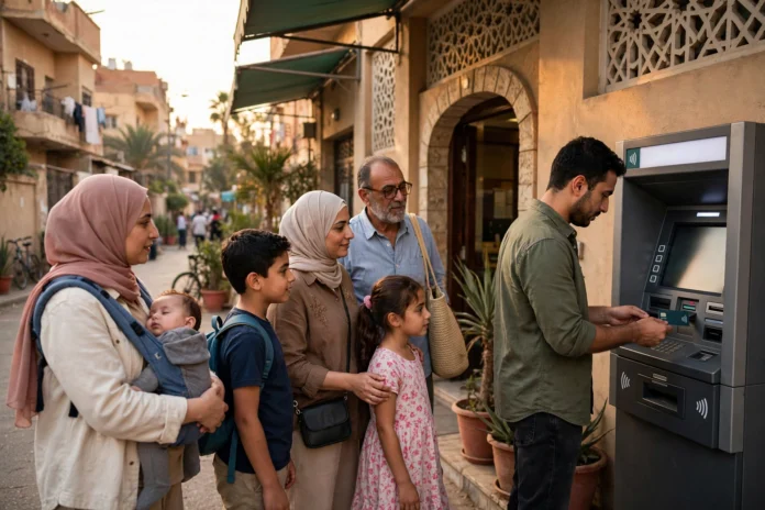 media-generation-takaful-karama-featured-0-500507e2-efae-47fb-bce8-e1dbd8377f8d أسر مصرية تصرف دعم تكافل وكرامة من مكتب بريد وماكينة صراف آلي باستخدام بطاقة ميزة